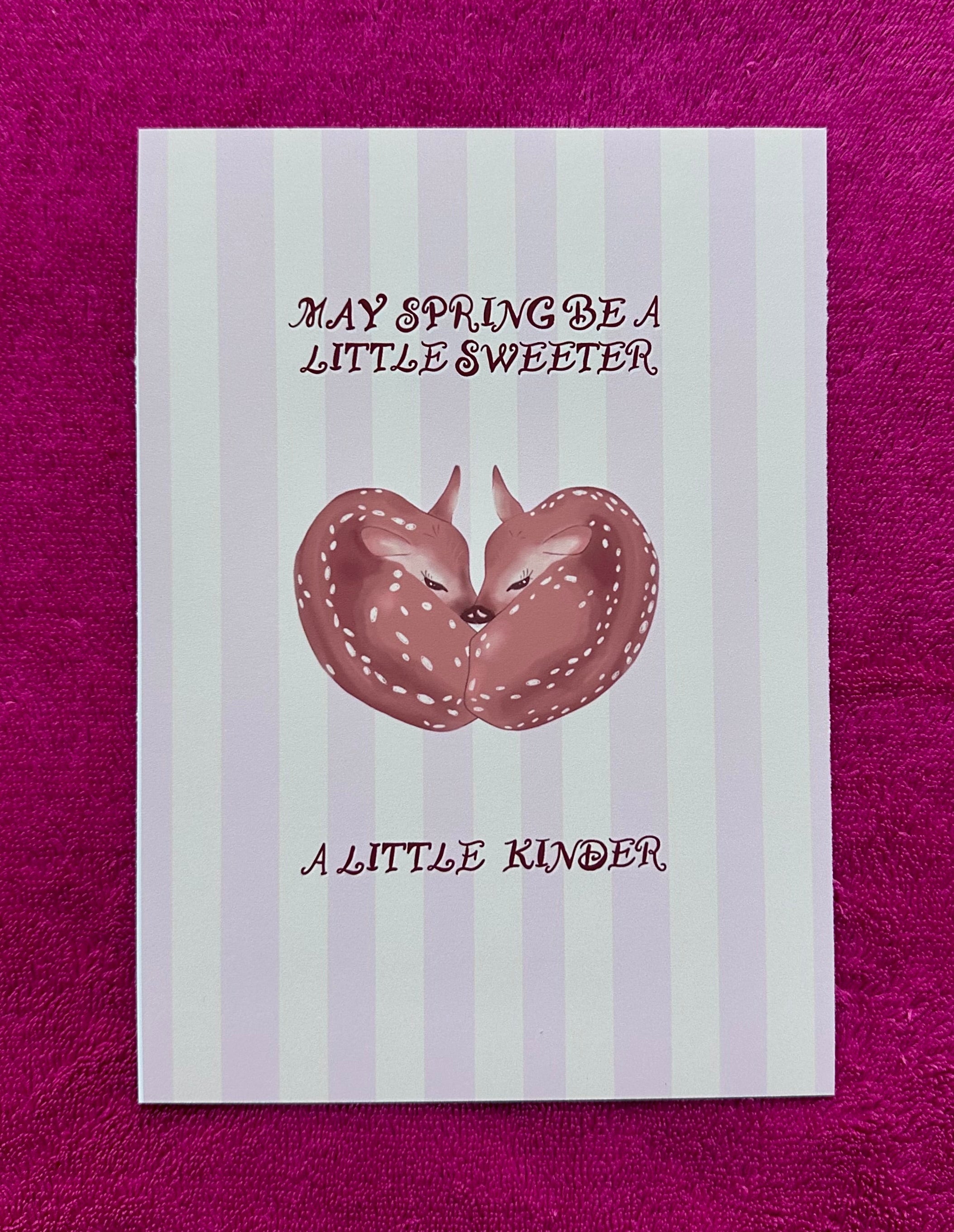 Fawn Print with Text