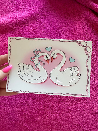 Swan Postcard